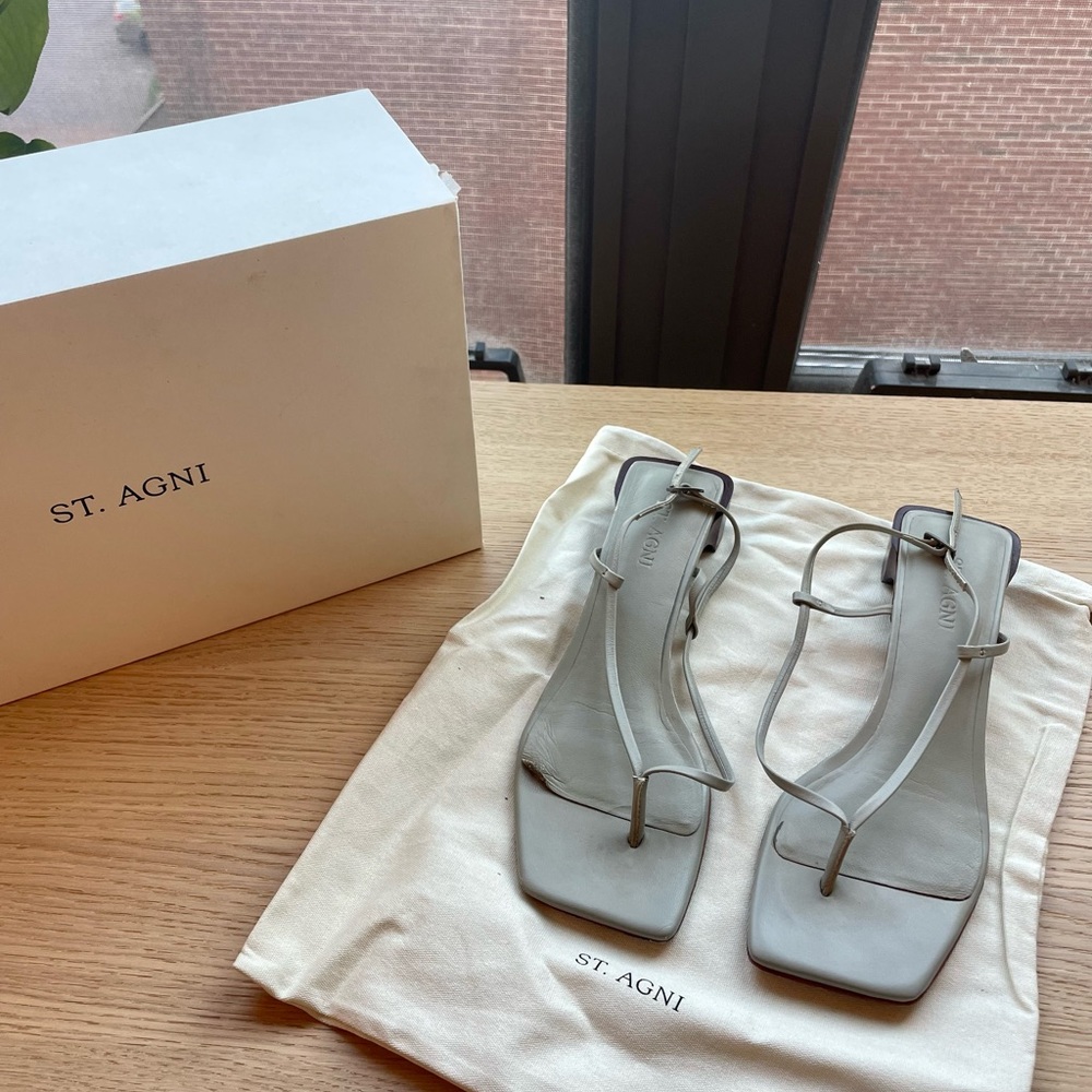 St. Agni Block Heel Sandals